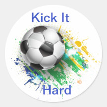 Stickers Ball De Football Kick It