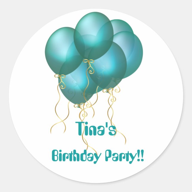 Stickers Ballon Bleu (Devant)