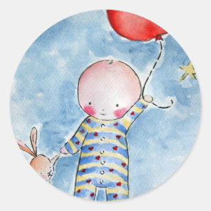 Stickers Baloon Rouge