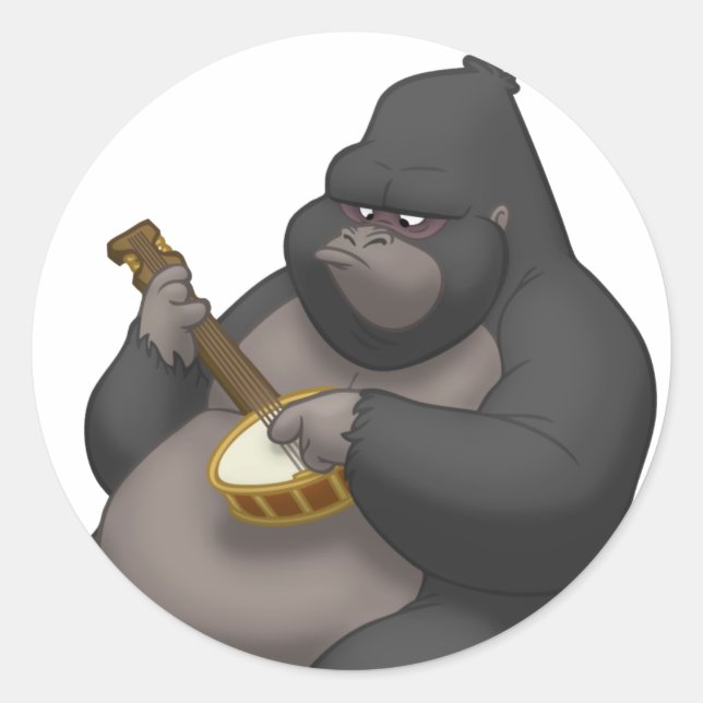 Stickers Banjo-Strummin' Gorilla (Devant)