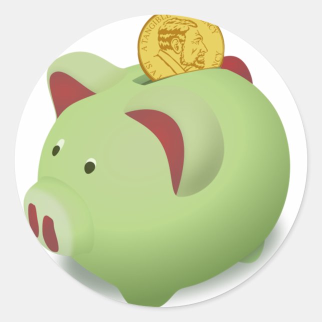 Stickers Banque Piggy (Devant)