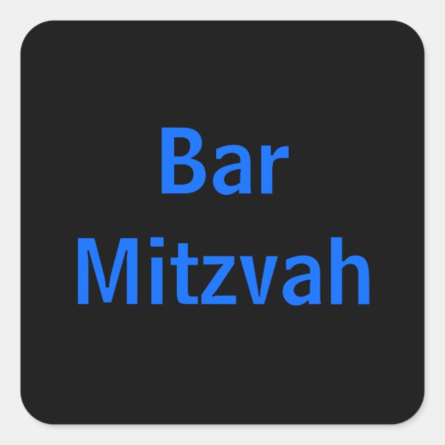 stickers Bar Mitzvah (Devant)