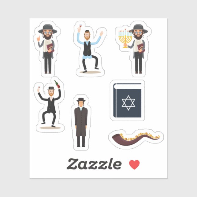 Stickers Bar mitzvah (Feuille)