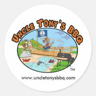 Stickers BBQ de l'oncle Tony (logo de dessin)