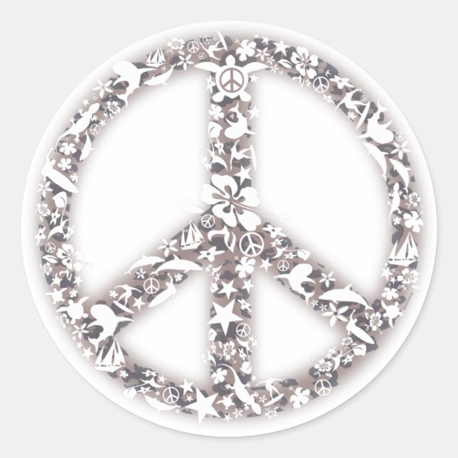 Stickers Beach Peace (Devant)