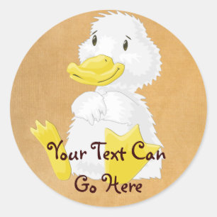 Stickers Bébé Blanc Canard
