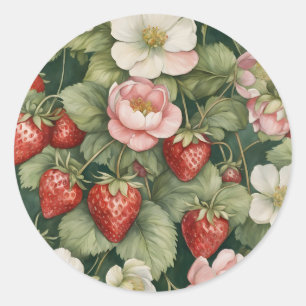 Stickers "Berry in Love" Fleurs et fraises
