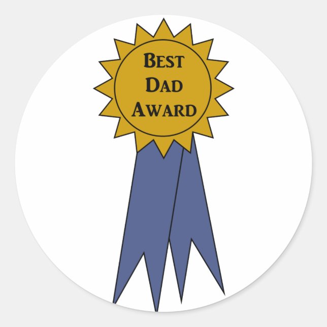 Stickers Best Dad Award (Devant)