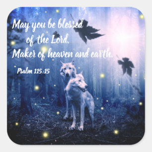 Stickers Bible Psaume Verse Écriture Chrétienne