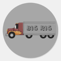 Stickers Big Rig 18 Wheeler Semi Truck Fun