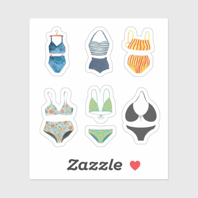Stickers Bikini (Feuille)