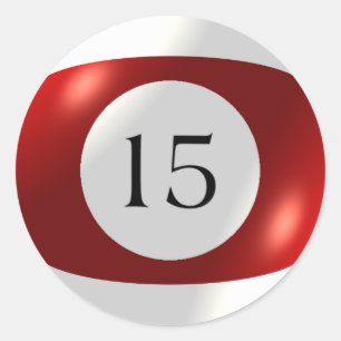 Stickers - Billard - 15 Ball