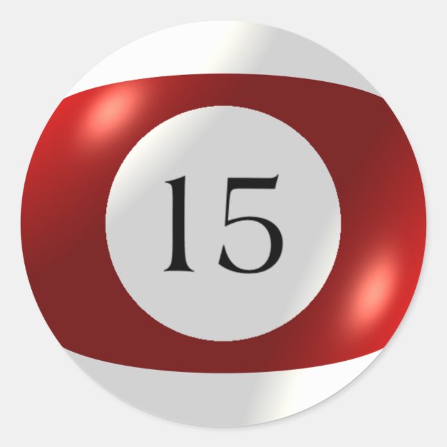 Stickers - Billard - 15 Ball (Devant)