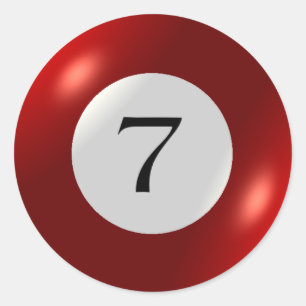 Stickers - Billard - 7 balles