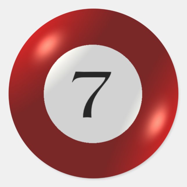 Stickers - Billard - 7 balles (Devant)