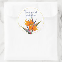 Stickers Bird of Paradise Favoriser Merci