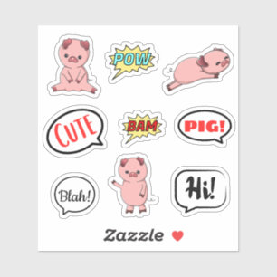 Stickers BLA BALLE BROSSE BROSSE