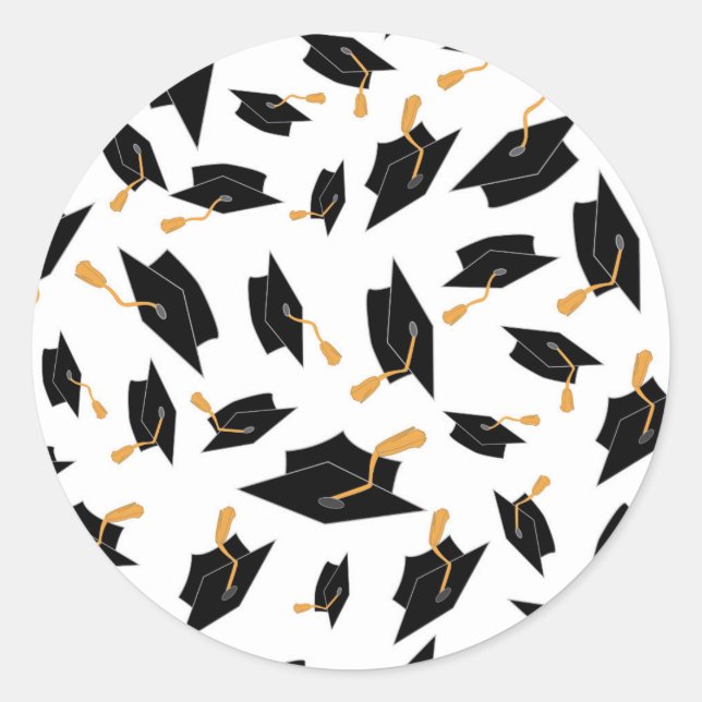Stickers Black and Gold Graduation (Devant)