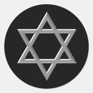 Stickers Black and Silver Bar Mitzvah