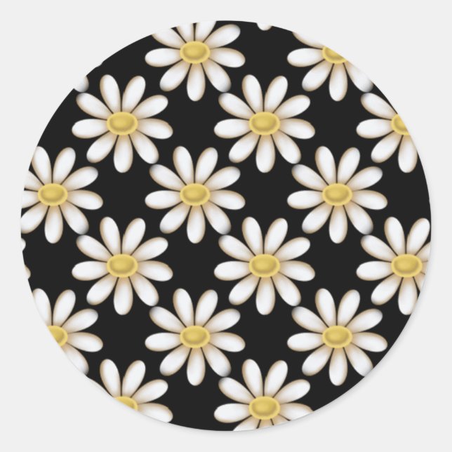 Stickers Black avec Fleurs de Faisée (Devant)