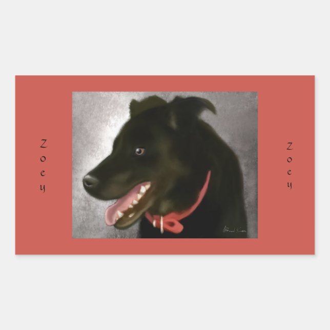 Stickers Black Labrador (Devant)