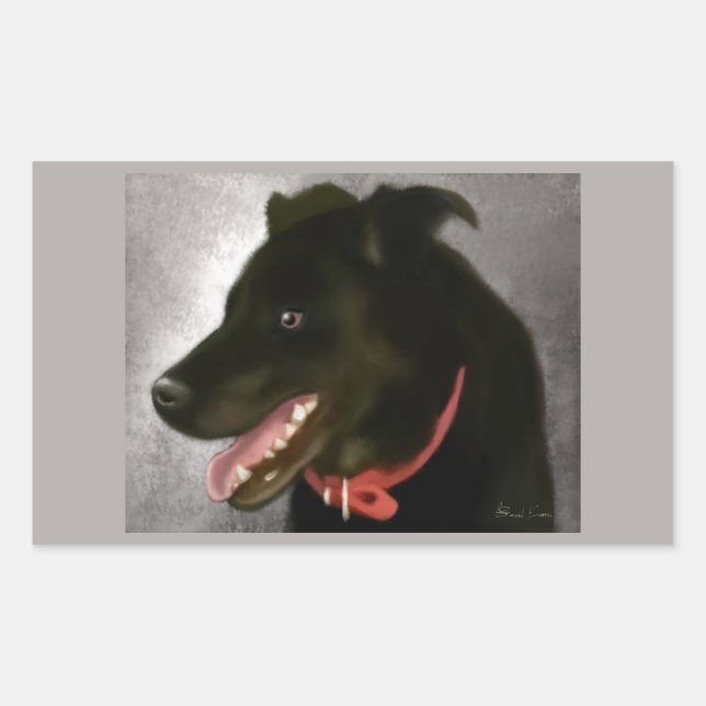 Stickers Black Labrador (Devant)
