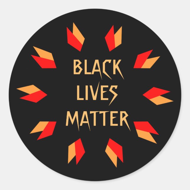 Stickers Black Lives Matt (Devant)