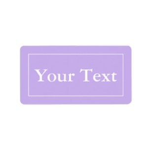 Stickers blanc et violet ou Étiquettes avec texte