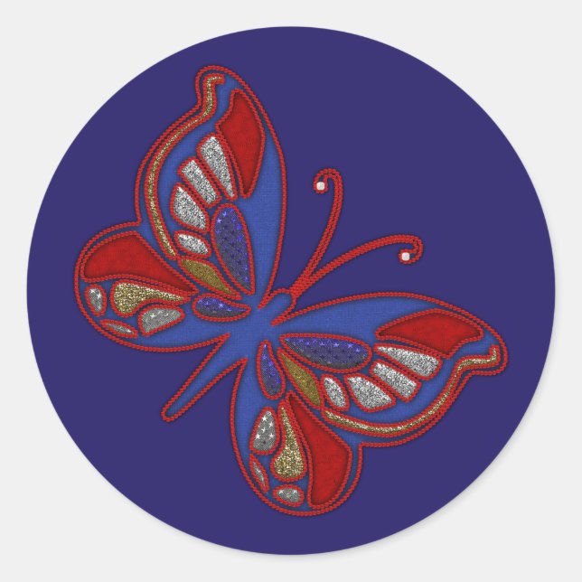 Stickers Bleu Bleu Bleu Bleu Bleu Rouge (Devant)