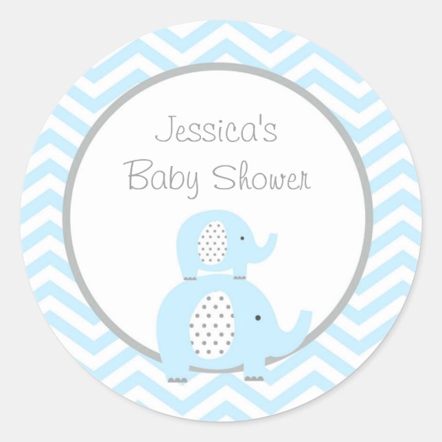 Stickers Blue Elephant Favoriser (Devant)