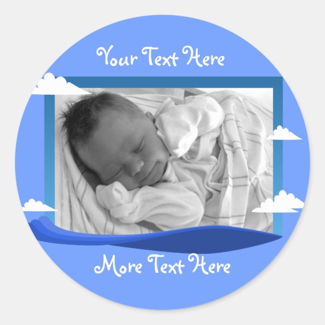 Stickers Blue Sky & Water Frame (Devant)