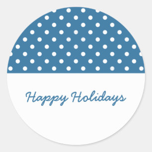 Stickers Blue Sweet Polka Dot Holiday