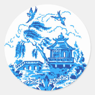 Stickers Blue & White Chine Blue Willow