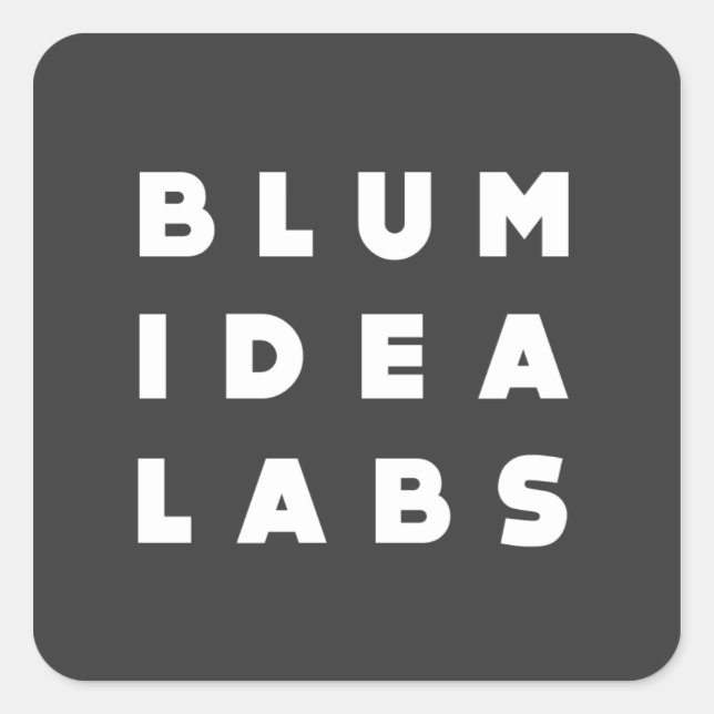 Stickers Blum Idea Labs (Devant)