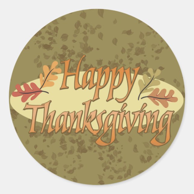 Stickers bon thanksgiving (Devant)