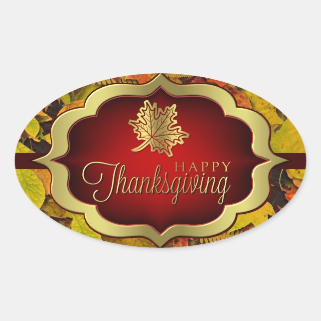 Stickers - Bon thanksgiving automnal (Devant)