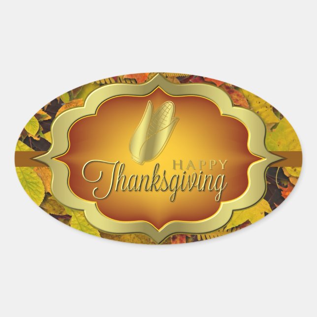 Stickers - Bon thanksgiving automnal (Devant)