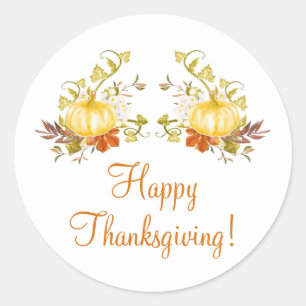 Stickers Bon thanksgiving de feuilles d'automne ci