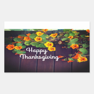 Stickers bon thanksgiving Nasturtium