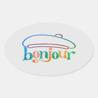 Stickers "bonjour"