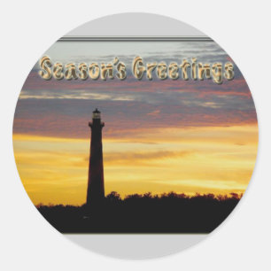 Stickers Bonnes Fêtes du phare Hatteras