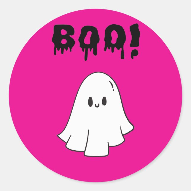 Stickers Boo halloween party  (Devant)