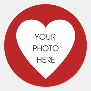 Stickers Bordure Coeur Rouge