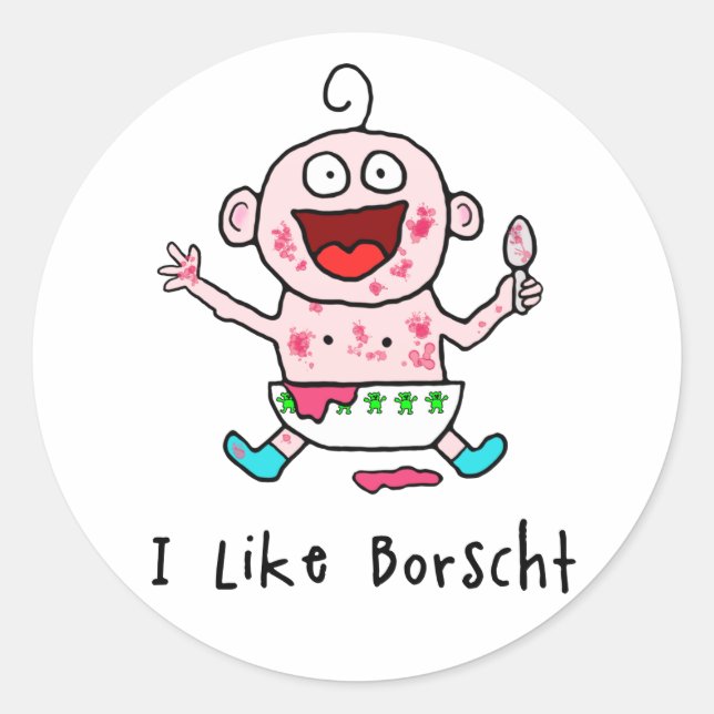 Stickers Borscht Baby (Devant)