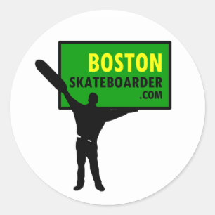 Stickers Boston Skateboarder