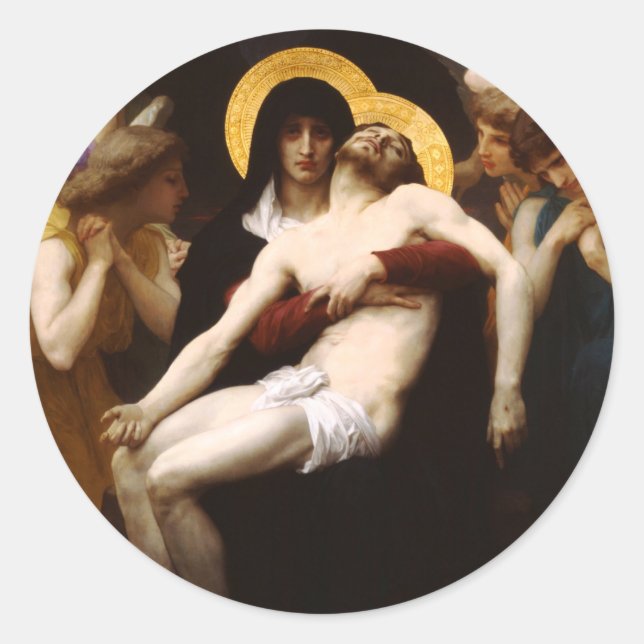 Stickers Bouguereau Pieta (Devant)