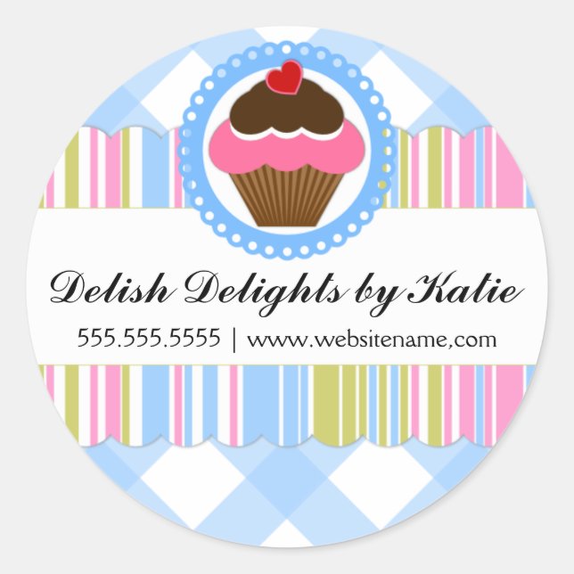 Stickers boulangerie Cupcake (Devant)