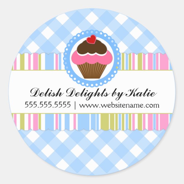 Stickers boulangerie Cupcake (Devant)
