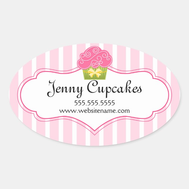 Stickers boulangerie Cupcake Whimsical (Devant)