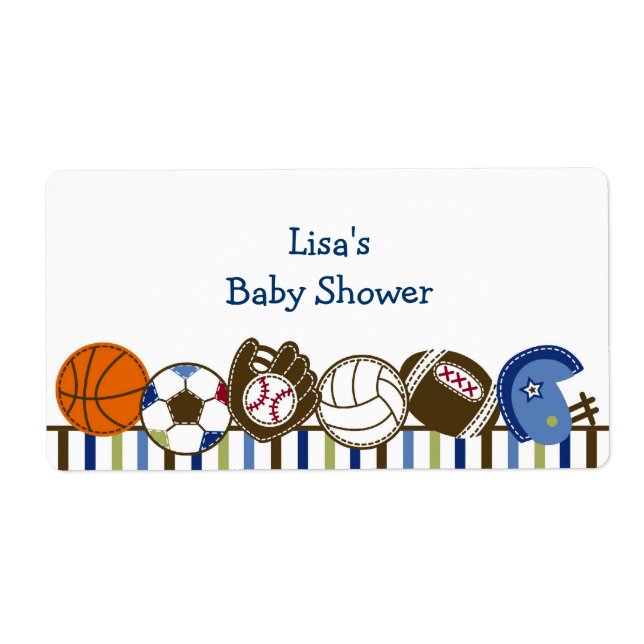 Stickers Boule d'eau de sport Étiquettes (Devant)